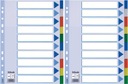 ESSELTE dištančné podložky 10 ks. PP farebné indexy x2