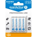 4X BATÉRIE AAA LR03 LR3 R3 NI-MH EVERACTIVE 1,2V 1050MAH