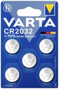 5x ŠPECIALIZOVANÁ BATÉRIA VARTA CR2032 LITHIUM 3V