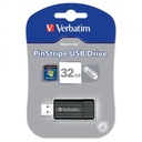 USB flash disk Verbatim, USB 2.0, 32 GB, PinStripe,