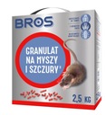 BROS Granule pre myši a potkany 2,5 kg, prudký jed