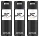 David Beckham Classic Deodorant For Men sprej 150ml 3 ks.