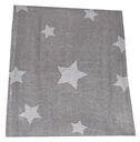 TETER DIAP GREY+WHITE STARS 70x80 10 KS