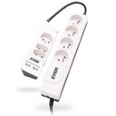 Napájacia lišta 7-OUTLET Ever Office Plus 2xUSB 1,8m+1,2m