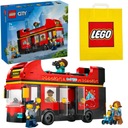 LEGO CITY Červený poschodový autobus 60407 Súprava kociek pre chlapcov vo veku 7+