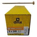 Stolárske skrutky DMX 8x240 doska torx 50 ks