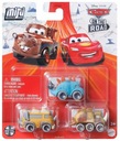 Cars Cars Mini Racers 3-balenie kovových áut Micro Disney Mattel