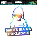 Nálepka na okno MARTUSIA ON BOARD HOLOGRAM