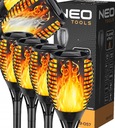 SET 4x SLNEČNÁ ZÁHRADNÁ LAMPA S PLAMEŇOM