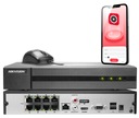 HIKVISION IP DVR 8x POE pre 8 kamier 8MPx