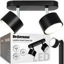 Heckermann 8795314A LED bodová lampa, čierna, 2x hlavica