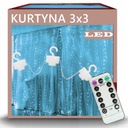 Svetelný záves 300 LED Garland Lamps 3x3m USB káble + diaľkové ovládanie farby