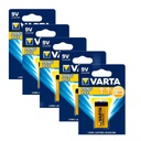 ALKALICKÉ Varta Longlife 6LR61 9V batérie 5 kusov