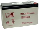 BATÉRIA AGM VRLA MW POWER MWL 12V 9Ah F2 Faston 250 APC RBC UPS