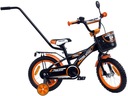 14-palcový bicykel PRIME BMX Sport BLACK/Orange Gloss