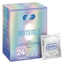 Durex Durex Invisible kondómy dodatočne zvlhčené, 24 tenkých ks