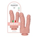 Realistické dildo telovej farby - Dvojité talianske TPE 7,5