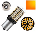 P21W 144 LED oranžová smd 4014 BA15S canbus