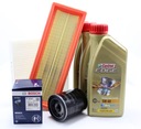 FILTRE + OLEJ CASTROL 5W40 3L FIAT 500 1.2 69km