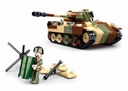 SLUBAN BRICKS B0859 Tank 2W1 Panther Jagdpanther Panther WWII ARMY 725 EL.