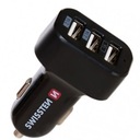 NABÍJAČKA DO AUTO 2x USB 2.1A +USB 1A SWISSTEN