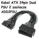 ATX 24pin Dual PSU kábel 2 napájacie zdroje ADD2PSU RISER