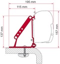 STREŠNÝ ADAPTÉR PRE MARKÍZU FIAMMA F45/F70 ALCOVE