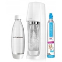 SODASTREAM SATURÁTOR VODY BIELY SIFÓN + PRÍSLUŠENSTVO