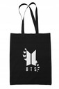 Kpop BTS Army Cotton Shopper Eco Bag, čierna