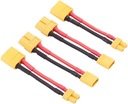 4 Stk Adaptéry XT30 na XT60 samica 16awg 5cm