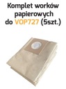 PAPIEROVÉ VRECKÁ DO VYSÁVAČA VOP727, SET. 5 KS