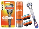 GILLETTE FUSION holiaci strojček na holenie 5 + 2 ČEPELKY + PENA NA HOLENIE 250 ml