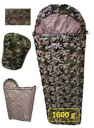 MÚMIA SPACÍ VAK KAPUCKA TEPLÁ HRUBÁ 1,6 KG CAMO WZ93 MILITARY 220x75 + OBAL