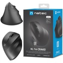 NATEC CRAKE VERTIKÁLNA ERGONOMICKÁ MYŠ 2400 DPI BLUETOOTH 5,2 + 2,4 GHz