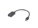 CM-USB-A F2.0 0,15M OTG USB adaptér čierny