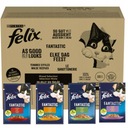 FELIX FANTASTICKÉ MOKRÉ KRMIVO PRE MAČKY ZMES CHUTÍ V ŽELÉ 10,2 kg 120x85g