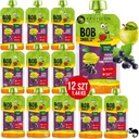 BOBSNAIL FRUIT MOUSE bez CUKROVÉHO smoothie JABLKO RÍBEZLE 120G x12 1,44KG