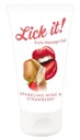 Gél s príchuťou šampanského a jahôd - Lick it 50 ml