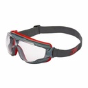 OKULIARE OCHRANNÉ OKULIARE SCOTCHGARD POLYKARBONÁT ČERVENÉ 3M GOGGLE GEAR 500