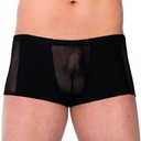 Transparentné čierne boxerky - SoftLine 4515 L