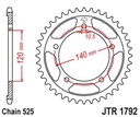 JT ZADNÉ OZNAČENIE 4398 41 SUZUKI GSR 750 '11-'19, GSXR 750 '00-'03, DL 1000