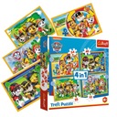 PAW PATROL 4v1 puzzle Holiday Tlapková patrola