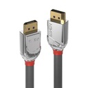 Kábel DisplayPort 1.2 LINDY M/M 5m šedý/cromo