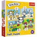 PUZZZLE 4V1 PUZZZLE PRE DETI 12, 15, 20, 24 EL KICIA KOCIA KICI 3+ KOCKY