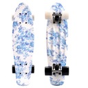 METEOR FISZKA PENNYBOARD SKATEBOARD - KVETINOVÝ DIZAJN, LOŽISKÁ ABEC-5