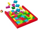 Woody Farebné kocky MONTESSORI Tetris puzzle