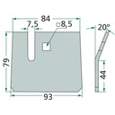 Kovová škrabka 3mm 93x79 mm 18051-H101