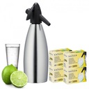 VODNÝ SIFÓN SATURÁTOR KAYSER 1L INOX + 40 NÁPLŇOV