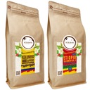 Sada kávových zŕn 2x1kg Etiópia + Kolumbia 100% Arabica - čerstvo pražená