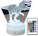 3D LED LAMPA DINOSAUR T REX JURSKÝ PARK TYRANNOSAUR